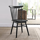 Modway Amble Dining Side Chair - Black-Solid Elm Wood