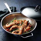 Tramontina - Wok en acier inoxydable à 3 couches de 12,5 po Signature – Prêt pour induction-Compatible avec toutes les surfaces de cuisson, y compris induction . compatible au four jusqu’à 260 °C / 500 °F