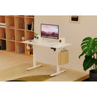 ShoppingAll Height Adjustable Electric Standing Desk with Splice 48 x 24 Inch Tabletop Board - White-Assembly required