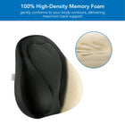 Mount-It! Ergo Collection Memory Foam Curved Back Support - Black-The adjustable elastic strap ensures a perfect fit on most chairs