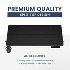 MotionGrey Ergo2 Electric Height Adjustable 40" W Sit-to-Stand Desk with Memory Settings - Black-8