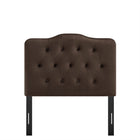 Modway Annabel Stain-Resistant Performance Velvet Twin Headboard - Chocolate Brown-Assembly Required