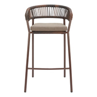 Zuo Skye Barstool - Brown - Set of 2-Removable and washable cushion cover