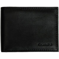 CHAMPS - Portefeuille bi-fold en cuir RFID de la collection classique CHAMPS-Portefeuille en cuir véritable