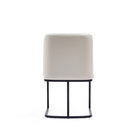 Manhattan Comfort - Lot de 2 chaises de salle à manger modernes Serena 23,62 po en similicuir crème-20,47 po L x 23 po l x 32,68 po H
