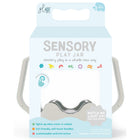 Glo Pals Sensory Jars - Cozy Cloud Grey-Water-activated jar cycles through 9 soothing colours