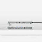 Plugable - Adaptateur hub USB-C 11 en 1 enfichable avec Ethernet-Double hub USB C 4K : 2 ports HDMI pour une extension facile de l'écran. Sur les ordinateurs Windows et Chrome, étendez votre bureau sur deux écrans jusqu'à 4K 60 Hz. Sur Mac, ajoutez un écran 4K 60 Hz étendu ou deux écrans en miroir