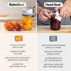 RoboSeal Rechargeable Mason Jar Vacuum Sealer-Helps reduce food waste and stretch your grocery budget by preserving leftovers, bulk purchases, and seasonal produce in reusable glass jars