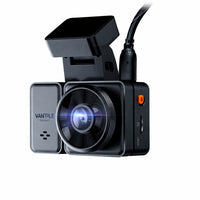 Vantrue E2 2.7K Dual Front and Rear Dash Cam with 64 GB SD Card-Dual starvis front and rear dashcam records in 2.7k and 2.7k simultaneously delivering sharp and detailed video footage