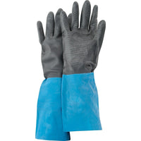 Showa Best Glove Chem Master Gloves, Size Medium/8, 13" L, Rubber Latex/Neoprene, Flock-Lined Inner Lining, 26 mil - 36 Pack-Cuff Style Straight