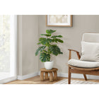 Monarch Specialties - Plante Artificielle - 24 po H - Monstera - Mis En Pot - Touche Réelle - Feuilles Vertes - Pot Blanc-Cette plante en pot factice présente une technologie de toucher réaliste avec 12 feuilles vertes réalistes et ajustables