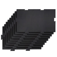 Edgewood IN2FIT Interlocking Impact and Sound Absorbing Fitness Tile - 16.6" x 23.5" - Truffle - 9 Pack-Perfect for home exercise rooms, home gyms, rec rooms