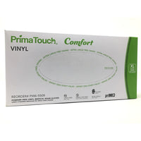 Primatouch Comfort Vinyl Powder-Free Examination Gloves - Clear - XL - 100 Pack-Cost effective latex-free alternative