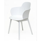 Dura Housewares Granada Chair - White - 4 Pack-Perfect for relaxing or social gatherings