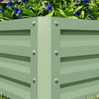 Outsunny - Jardin surélevé 2 pi x 2 pi x 1 pi 2 pièces avec cadre en acier galvanisé pour légumes - vert clair - Paquet de 2-Convient pour planter des légumes, des herbes, des fleurs et plus encore 