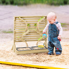 Outsunny Kids Running Water and Sand Playset Outdoor with Sinks - Nature Wood - Set of 18-A fun sand and water playset can create a child's ideal kingdom 