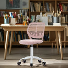 Chaise de Bureau Pivotante en Tissu Rose Homy Casa-Cadeau Parfait : Idéal pour les anniversaires ou Noël, séduisant tant les garçons que les filles