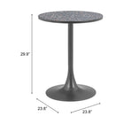 Zuo Bite Bistro Table - Black-6