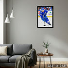 Brayden Point Tampa Bay Lightning - Framed Canvas - 22" x 31"-Ready to hang - arrives fully assembled