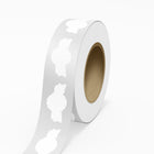 JAM Paper Standard Label Rolls - Anniversary Seal - 1 3/8 x 2 5/8 - White High Gloss Film - 125 Labels/Roll-Colour: White Film | Make your mail stand out with high gloss film layer (laminated) shipping address labels.