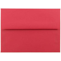 JAM Paper A6 Coloured Invitation Envelopes - 4 3/4 x 6 1/2 - Red Recycled - 100 Pack-Classic Christmas Red color, perfect for sending seasons greetings during the holiday season