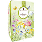 Grandma Wild’s - Boîte en métal Prairie de fleurs sauvages avec biscuits pomme, avoine et cannelle 300 g-Biscuits saveur pomme, avoine et cannelle