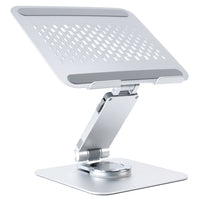 ShoppingAll - Support ergonomique réglable en hauteur et en angle pour ordinateur portable jusqu'à 17" - Argent-Compatibilité Universelle: Conçu pour accueillir la plupart des ordinateurs portables et tablettes jusqu'à 17 pouces, y compris les modèles MacBook, Lenovo, Dell, HP et Chromebook.