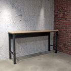 Manhattan Comfort Fortress 72.4" Modern Garage Table - Charcoal Grey-Space Saving Design to Insert 2 Fortress Cabinets