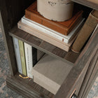 Sauder Sonnet Springs L-Desk - Pebble Pine-Pebble Pine finish with Khaki Pine accents