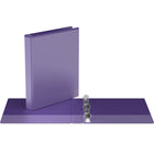 Davis Group Easyview Premium Binder - Round Ring - Customizable - 1" - Purple - 6 Pack-1"