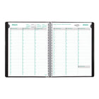 Brownline - 2026 Agenda hebdomadaire EcoLogix avec papier recyclé - 11 po x 8-1/2 po - Couleurs assorties - Anglais-Calendriers de référence du mois précédent, du mois courant et des deux suivants sur chaque page double