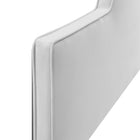 Modway Dawn Performance Velvet Twin Headboard - Light Grey-Dense Foam Padding
