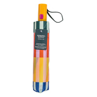 General Supply Goods + Co Colour Block Umbrella-Compact umbrella with vibrant colour-block pattern