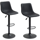 HOMCOM Adjustable Counter Height Kitchen Bar Stools - Grey - 2 Pack-Set of 2 makes a stylish, coordinating look in your home

