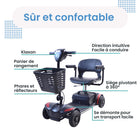 Journey - Adventure Scooter électrique - rouge-La conception modulaire sans outil se démonte en cinq pièces légères pour un transport et un rangement plus faciles