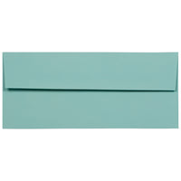 JAM Paper #10 Business Envelopes, 4 1/8 x 9.5, Aqua Blue, 1000 Pack (1523976B)-Aqua blue