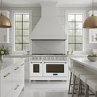 Kucht 48" KFX-X Series Pro Style Natural Gas Range - Stainless Steel/White-2 Years Limited Manufacturer Warranty