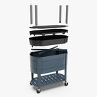 Permasteel Elevated Garden Bed with EnGrow TrueSoil Technology - Blue-Powder Coated Zinc Alloy Steel Construction