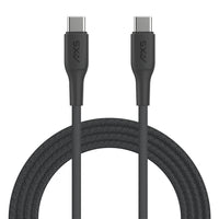 AXS PROCharge Premium USB-C to USB-C Braided Cable (1.2M) - Black/Grey-Made from recycled materials