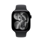 Apple - Watch Series 11 - 46 mm - GPS - Boîtier en aluminium Noir de jais avec Bracelet sport Noir, P / M-Prenez un ECG n’importe quand. Recevez des notifications en cas de fréquence cardiaque faible ou élevée, d’arythmie ou de possible apnée du sommeil. Consultez vos données de santé nocturnes avec l’app Signes vitaux6 et mesurez votre oxygène sanguin