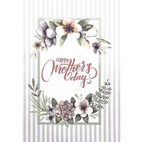 Mill Brook Studio Mother's Day Greeting Cards/Envelopes - 5-3/8" x 7-3/4" - Brown Flowers - 18 Pack-Premium quality greeting cards