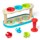 Melissa & Doug Match & Push Toupies en bois, jouet d'apprentissage des compétences de développement pour filles et garçons de 2 ans et plusifié FSC-Toupies Match & Push
