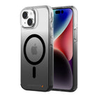 AXS Crystal Shield D3O Case Magsafe Compatible for Apple iPhone 15 - Smoke Gradient-6ft drop tested to protect from drops in most everyday situations