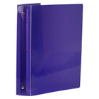 JAM Paper - Classeur en plastique de 1 -5 pouce - classeur à 3 anneaux violet-Taille : 1,5" de largeur | Peut contenir jusqu'à 250 feuilles de papier.