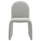 Modway Junia Boucle Upholstered Arch Armless Dining Chair - Dove Grey-9