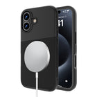AXS PROTech Plus MagSafe Compatible Sleek Dual-layered Anti-Shock Case for Apple iPhone 16 - Black-Drop resistant up to 10 feet