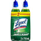 Lysol Twin Pack Toilet Bowl Cleaner - Bleach - 710 mL - 2 Pack-Removes tough stains and toilet bowl rings