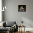 Rush Album Collection Collage with Gold 45 Record - Framed Print - 23" x 19"-Ready to hang - arrives fully assembled