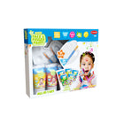 Natural Face & Finger Paint All-In-One Set - 5 x 65mL - 2 Paint Brushes & 1 Palette-Easy to wipe clean