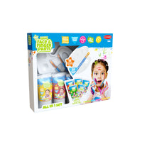 Natural Face & Finger Paint - Peinture naturelle pour le visage et les doigts - Ensemble tout-en-un-Facile à nettoyer
